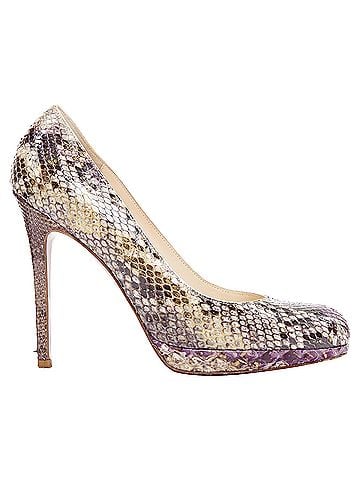 Christian Louboutin Christian Louboutin New Simple Pump 120 Python purple platform heels EU37.5 (view 1)