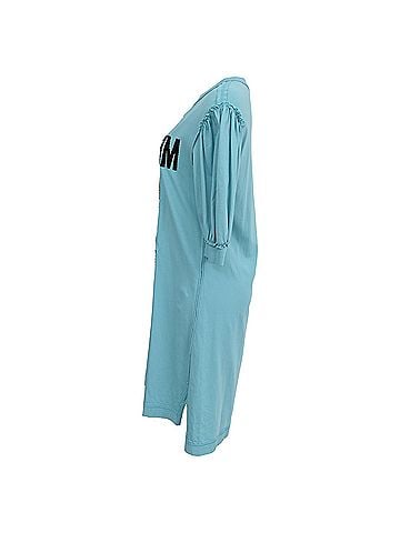 Moschino Moschino Couture T-shirt Dress in Light Blue Cotton (view 2)