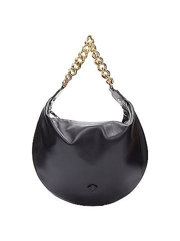 Versace Versace Runway black medusa lamb leather gold tone chain hobo top handle bag (view 1)