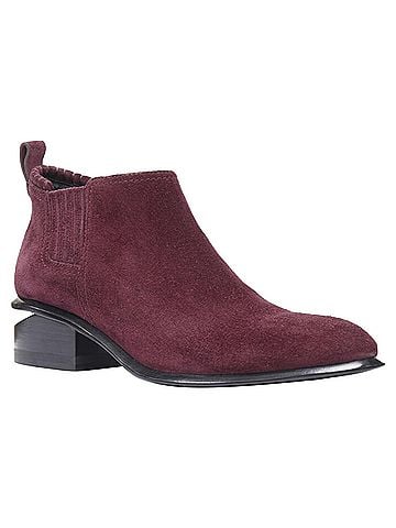 Alexander Wang Alexander Wang Kori burgundy red suede cut out heel chelsea boot EU40 (view 1)