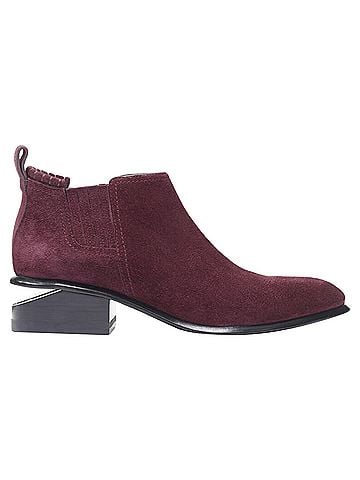 Alexander Wang Alexander Wang Kori burgundy red suede cut out heel chelsea boot EU40 (view 2)
