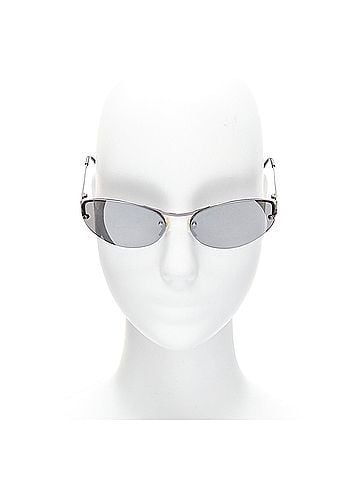 Versace Versace N17 89M/247 Greca leg grey lens futuristic oval sunglasses (view 1)