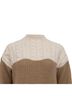Sandro 100% Wool Brown Sandro Cable Knit Sweater in Brown Wool  Size L - photo 2