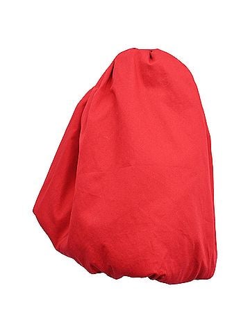 Aje. Aje Apres Asymmetric Puffed-Sleeve Cropped Top in Red Cotton (view 2)