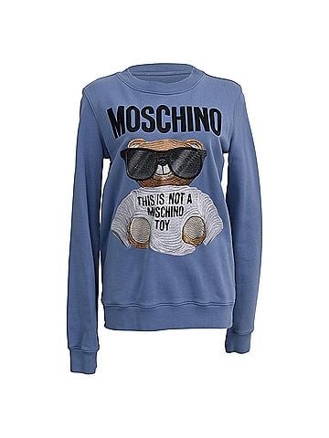Moschino Moschino Couture Sweater in Light Blue Cotton (view 1)