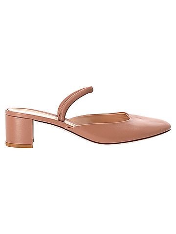 Gianvito Rossi Gianvito Rossi Tivoli Mules 55 in Beige Leather (view 1)