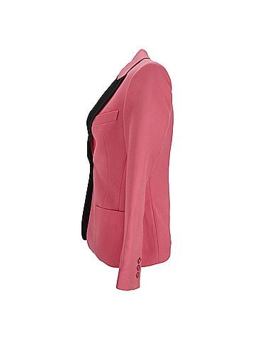 Emilio Pucci  Emilio Pucci Single-Breasted Blazer with Pockets in Pink Wool (view 2)