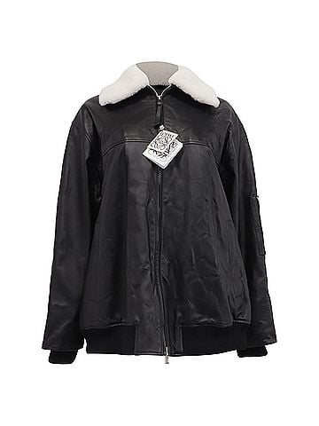 Loewe Loewe Sheared Collar Bomber Jacket in Lambskin Leather (view 1)