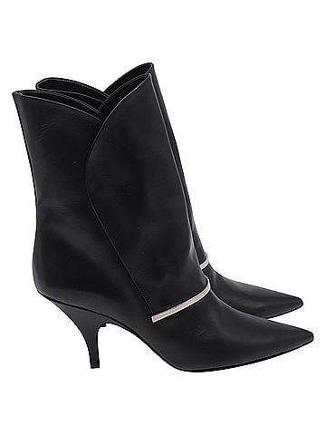 Givenchy Givenchy Bar Embellished Pointed Ankle Boots in Black Leather (view 1)