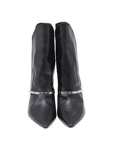 Givenchy Givenchy Bar Embellished Pointed Ankle Boots in Black Leather (view 2)