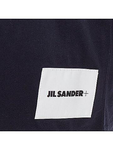 Jil Sander JIL SANDER PLUS black 100% cotton crew neck logo tshirt set of 3 XS (view 2)