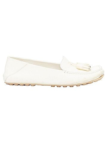 Loro Piana Loro Piana Dot Sole Walk cream leather tassel mocassins driver loafer EU36.5 (view 1)