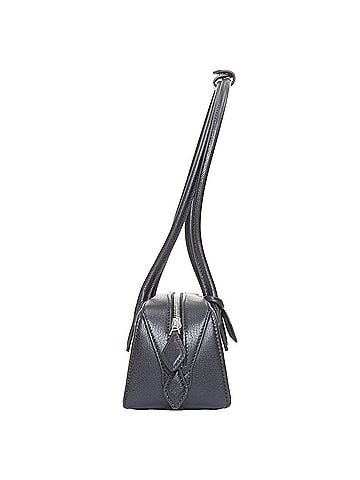 Alaïa Alaia Le Teckel black leather elongated long handle double zip bag (view 2)