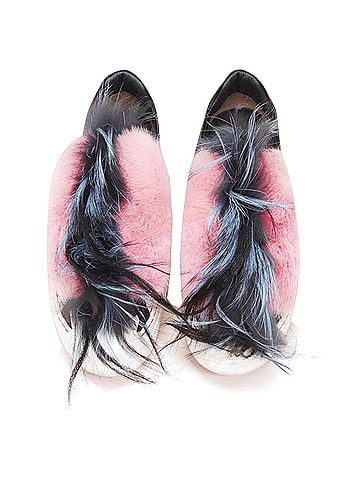 Fendi Fendi Flynn fur panel leather sneaker (view 2)