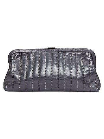 Chanel Chanel Mademoiselle Ligne vertical quilt lambskin kisslock clutch bag (view 1)