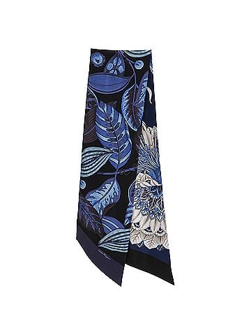 Salvatore Ferragamo Ferragamo Printed Mini Bandeau in Blue Silk (view 2)