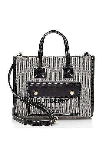 Burberry Burberry Canvas Freya Horseferry Mini Tote (view 1)