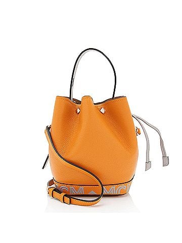 MCM MCM Leather Milano Drawstring Mini Bucket Bag (view 1)