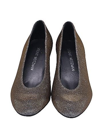 Stuart Weitzman Stuart Weitzman Chic Pumps in Silver Lurex (view 2)