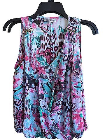 JLo by Jennifer Lopez Short Sleeve Blouse (view 1)