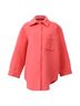 Max & Co 100% Wool Orange  Max & Co Button-Down Overshirt in Coral Wool Size XXS - photo 1