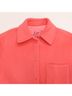 Max & Co 100% Wool Orange  Max & Co Button-Down Overshirt in Coral Wool Size XXS - photo 5