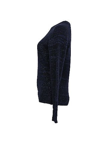 A.P.C. A.P.C Cable Knit Sweater in Navy Blue Wool (view 2)