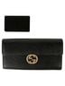 Gucci 100% Leather Black Interlocking Long Wallet One size - photo 8