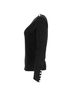 Balmain 100% Wool Black Balmain Button Embellished Top in Black Wool Size M - photo 2