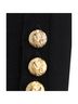 Balmain 100% Wool Black Balmain Button Embellished Top in Black Wool Size M - photo 8