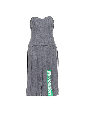 Marc Jacobs Marc Marc Jacobs Revolution wool pleated strapless dress (view 1)