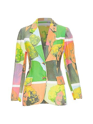 Moschino Moschino Runway Pop Art Self Portrait button blazer (view 1)