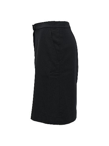 Ann Demeulemeester  Ann Demeulemeester High-Rise Mini Skirt in Black Wool (view 2)