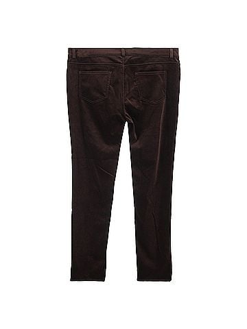 Loro Piana  Loro Piana Mid-Rise Straight-Leg Pants in Brown Velvet (view 2)