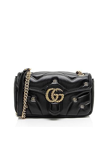 Gucci Gucci Matelasse Leather GG Marmont GG Studded Small Flap Bag (view 1)