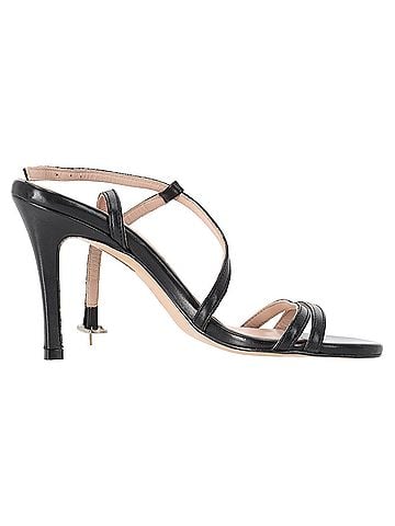 Iris & Ink Iris & Ink Laurel Slingback Sandals in Black Leather (view 1)