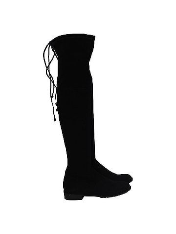 Stuart Weitzman  Stuart Weitzman Lowland Over-The-Knee Boots in Black Suede (view 1)