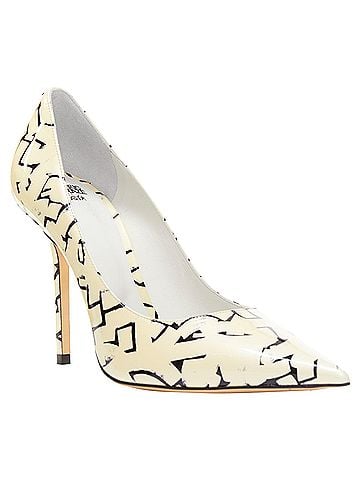 Jimmy Choo Jimmy Choo Poggy graphics pearl leather pumps (view 2)