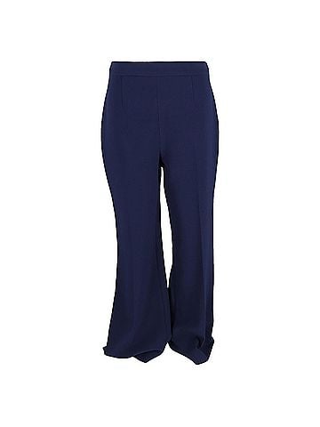 Diane von Furstenberg  Diane Von Furstenberg Flared Trousers in Navy Blue Viscose (view 1)
