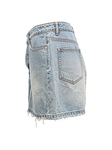 Marc Jacobs Marc by Marc Jacobs Mini A-Line Skirt in Blue Cotton Denim (view 2)