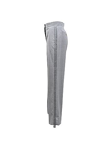 Burberry Burberry Straight Leg Trousers in Grey Polyester (view 2)