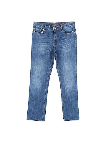 Escada  Escada Sport Straight-Leg Jeans in Blue Cotton Denim (view 1)