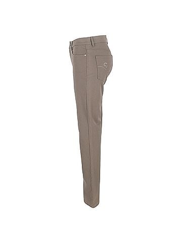 Escada  Escada High-Rise Flared Trousers in Brown Cotton (view 2)