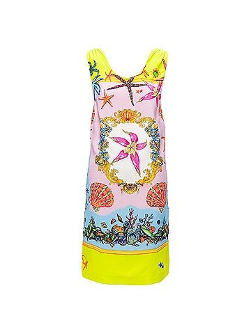 Versace Versace starfish print yellow dress (view 1)