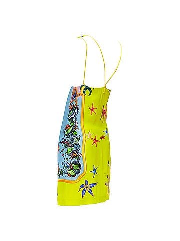 Versace Versace starfish print yellow dress (view 2)