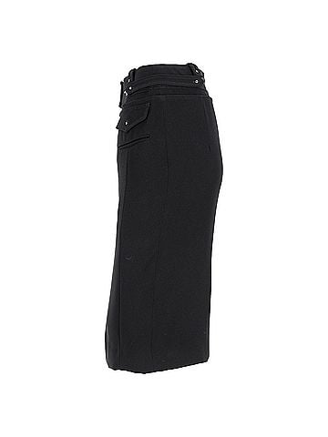 Altuzarra  Altuzarra Waistband Detail Midi Pencil Skirt in Black Polyester (view 2)