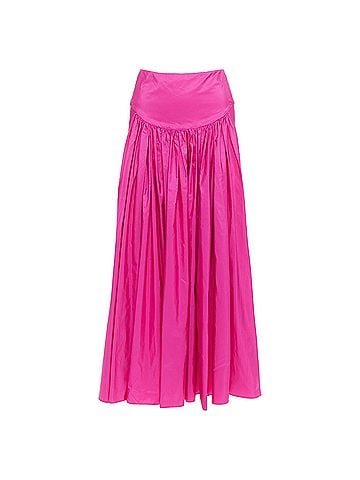 Stella McCartney Stella McCartney pink ruched midi skirt (view 1)