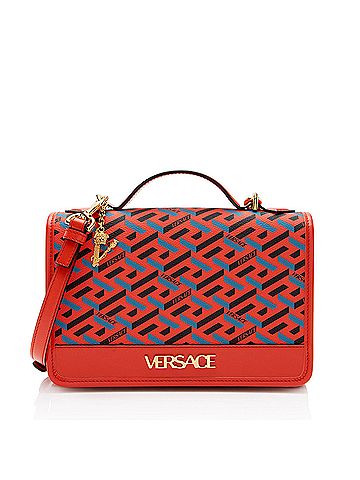 Versace Versace La Greca Coated Canvas Top Handle (view 1)