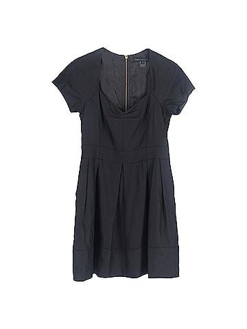 Marc Jacobs  Marc by Marc Jacobs Pleated Mini Dress in Black Polyester (view 1)