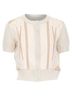 Hermès 100% Wool Brown Hermes Cashmere Blend Graphic Silk Crop Cardigan Size 6 - photo 1